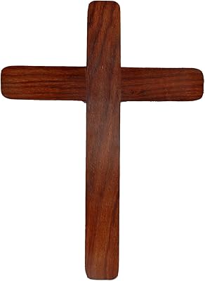 Hashcart croix murale en bois - croix murale de jésus-christ faite à la main
