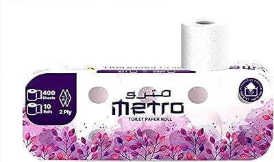 Rouleau de papier toilette metro 400 feuilles absorbant stérilisé doux 2