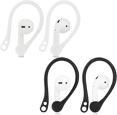 Crochets d'oreille pour airpods 2-1 2 paires de supports d'écouteurs antidérapants en tpu