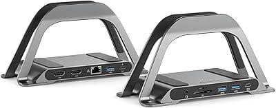 Station d'accueil pour ordinateur portable alogic bolt plus usb c avec support, station