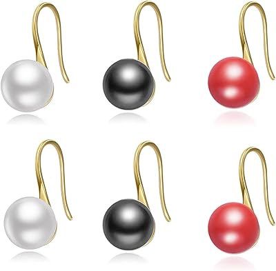Ensemble de boucles d'oreilles pendantes en perles véritables pour femmes d'eau douce