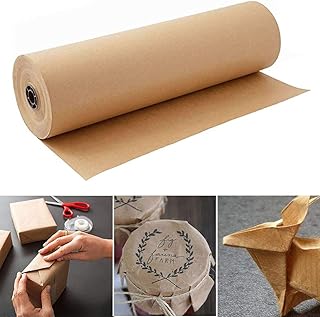 Rouleau de papier kraft d'emballage en brun parfait pour l'artisanat les arts