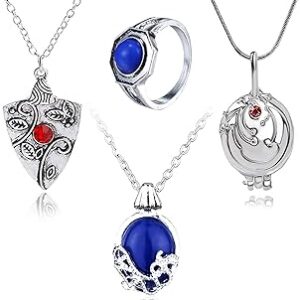 4 pièces vampire diaries bijoux daywalking katherine saphir elena gilbert verveine médaillon d'ouverture bonnie vampire pendentif bague familiale klaus mikaelson pour les fans. Diaytar Sénégal : Votre guichet unique pour tous vos achats