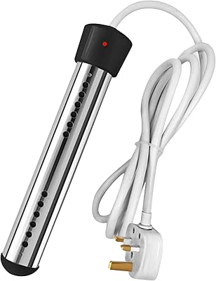 Chauffe-eau à immersion 1500w, chauffe-eau électrique portable avec protecteur de seau de baignoire