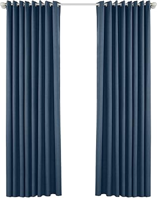 Rideaux occultants isolés à œillets kongke pour chambre coucher et salon lot