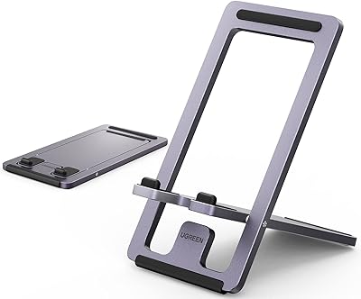 Support de téléphone portable ugreen support de bureau réglable pour iphone d'angle