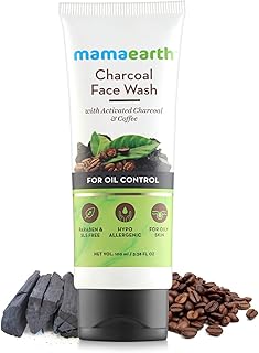 Nettoyant pour le visage au charbon de bois mamaearth avec extraits de café