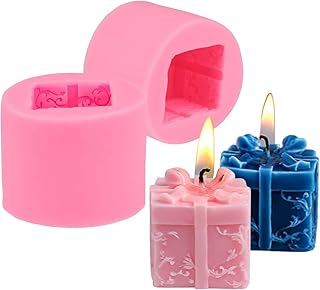 Moules à bougies, 2 pièces moules à bougies 3d pour boîtes cadeaux en silicone, décoration de fête, cadeau fait à la main pour fête d'anniversaire, décoration de fête à domicile. Diaytar : Quand qualité rime avec économie