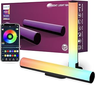 Barres lumineuses led intelligentes vaodo 2 barres fluides rvb à intensité
