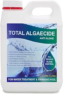 Algicide liquide pour piscine, spa, jacuzzi et fontaine. algicide chimique pour le traitement