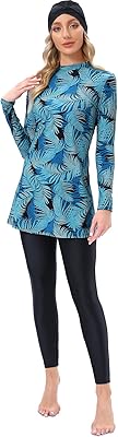 Maillot de bain modeste pour femmes et filles avec design droit et couverture