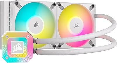 Refroidisseur de processeur liquide corsair icue h100i elite capellix xt - deux ventilateurs