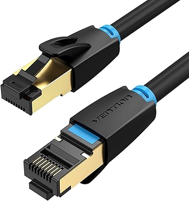 Câble ethernet vention cat 8 40 gbps 2000 mhz câble lan rj45 haute
