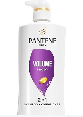 Shampoing et après-shampooing 2-en-1 pantene pro-v volume & body flacon pompe de 539