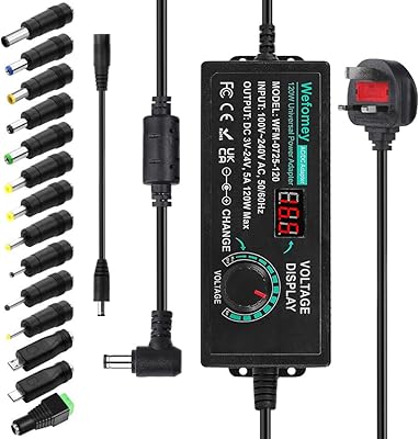 Adaptateur d'alimentation universel réglable dc 3v ~ 24v convertisseur variable ac