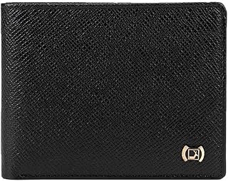 Portefeuille à deux volets en cuir pour homme (mw-1351c), noir