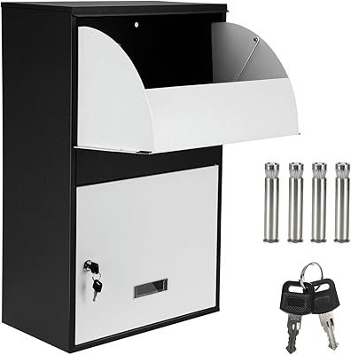 Boîte de livraison de colis extérieure ranwen avec serrure, boîte d'emballage 25,6"h x