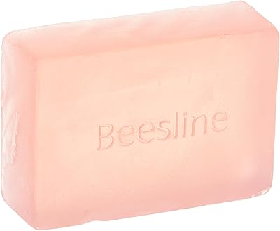 Savon visage blanchissant beesline, à base d'extrait de mûrier rouge, pesant 85 g