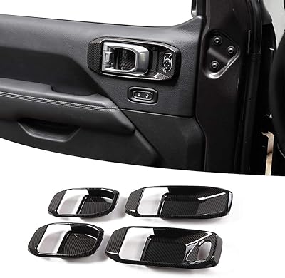 Poignée de porte de voiture, couvercle de bol, décoration, accessoires jl, jeep wrangler
