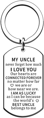 Porte-clés cadeau pour tante et oncle de la part de la nièce