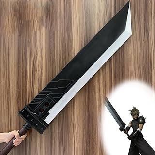 Épée emisu final fantasy 7 cloud strife, épée buster en mousse pu noire