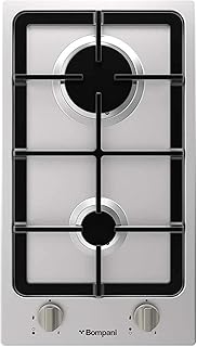 Cuisinière à gaz encastrable avec deux brûleurs couleur argent modèle bo263lgl