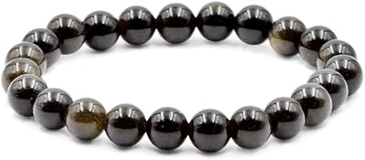 Bracelet de perles rondes extensibles en pierres précieuses naturelles ad pour la guérison
