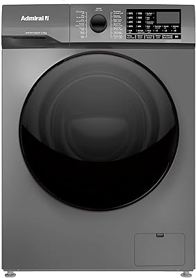 Lave-linge admiral à chargement frontal, 7 kg, 1000 tr/min, argent (garantie 1 an)