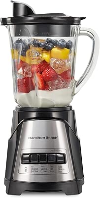 Mélangeur hamilton beach power elite avec 12 fonctions pour pur, glace en poudre