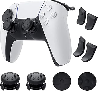 Kit d'accessoires ps5 compatible avec la manette dualsense, manette de jeu + rallonge