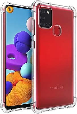 Coque de protection e-model pour samsung galaxy a21s une coque transparente avec airbag