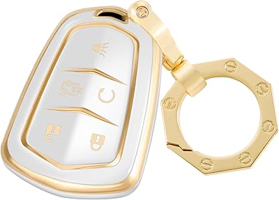 Couvercle de protection de clé de voiture yhc avec porte-clés pour cadillac escalade