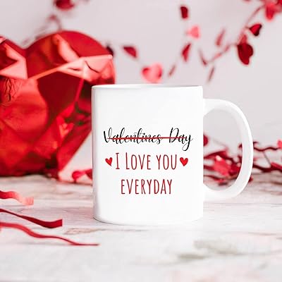 Mec love mug i you tasse à café cadeaux de saint-valentin pour elle