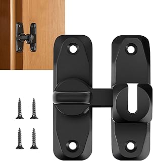 Loquet de porte coulissante pliante loquet en acier inoxydable à 90