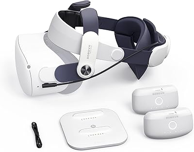 Sangle de tête combinée à double batterie bovr m2 plus, compatible avec quest