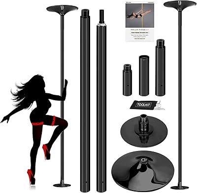 Kit de poteau de danse rotatif portable, tuyau de danse de 45 mm