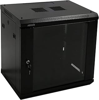 Armoire de serveur murale 12u - 450 mm(l) x 600 mm(p) x 730 mm(h) - avec porte avant en verre trempé - 2 panneaux latéraux amovibles. Diaytar : Votre allié pour des achats malins et économiques