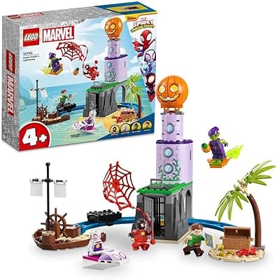 Lego marvel 10790 ensemble l'équipe spidey au phare du bouffon vert (149 pièces)