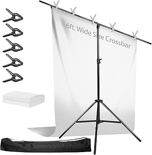 Julius studio support de fond en forme de t de 6 pieds (l)