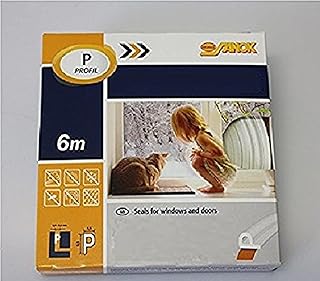 Joint de fenêtre/porte type b, 6 mètres, blanc, 76751