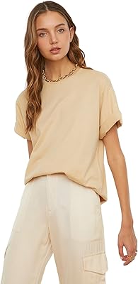 T-shirt tricoté boyfriend à col rond 100 % coton. Catalogue géant, prix mini chez Diaytar Sénégal