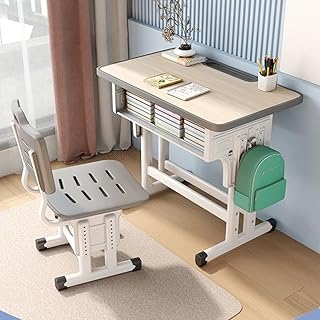 Ensemble bureau et chaise d'étude pour enfants à hauteur réglable cotis
