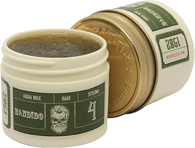 Cire coiffante bandido aqua (n° 4 - vert), tenue légère, ingrédients hydratants naturels