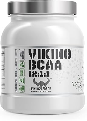 Viking bcca 12:1:1 - booster énergétique saveur citron vert, 300 g, 25 portions