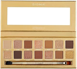Palette de fards à paupières sigma beauty embiance | nuances lumineuses neutres