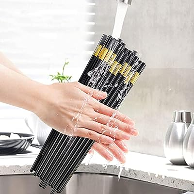 10 paires de baguettes réutilisables allant au lave-vaisselle en fibre