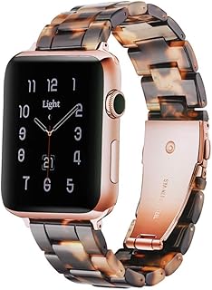 Bracelet apple watch léger iwatch en résine tendance compatible avec boucle