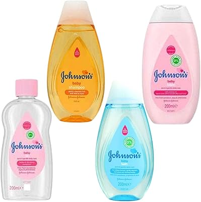 Lot de 4 ensembles de bain pour bébé johnson's
