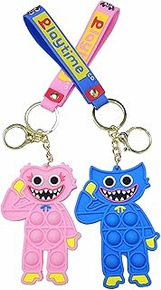 2 pièces porte-clés créatif coquelicot playtime figurines d'action huggie woogie jouets pour garçons