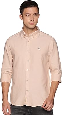 Chemise décontractée à manches longues pour hommes | coupe ajustée, boutonnée, chemises décontractées